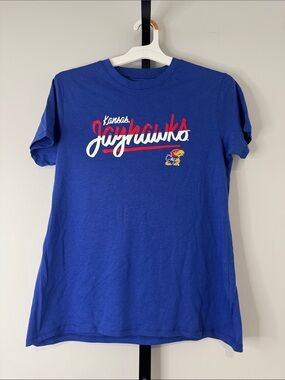 Rivalry Threads Kansas Jayhawks Royal Blue Tee Women’s Small S (4/6) New NWT